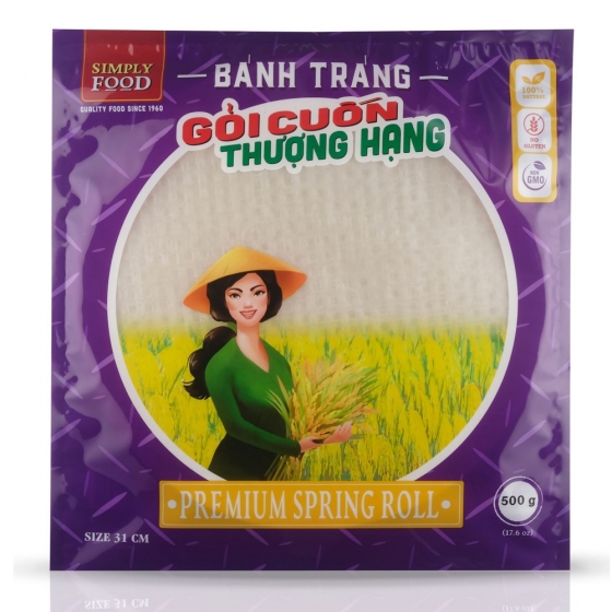 Premium Spring Roll Rice Paper (Circle) Sizes 31cm